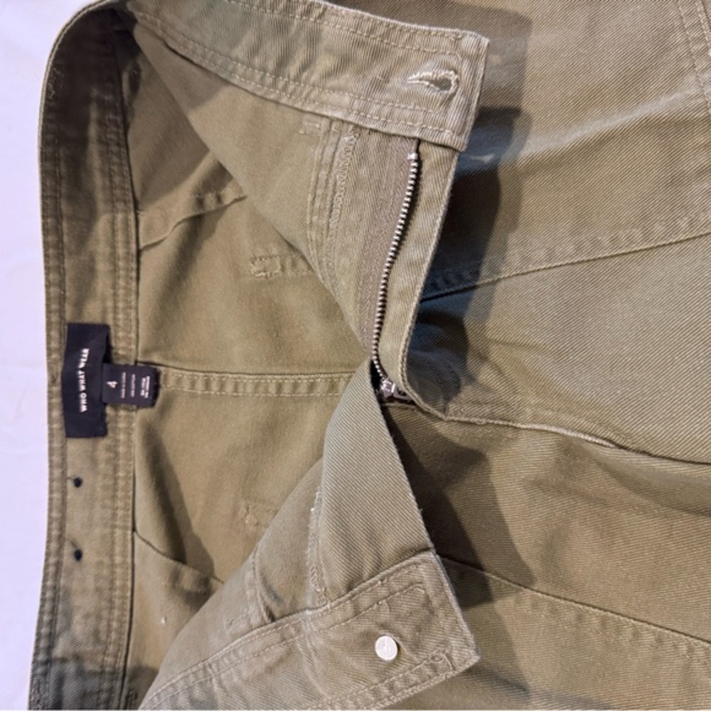 Who What Wear Olive Wide Leg Utility Pants | Size 27/4 | NWT - Picture 10 of 15